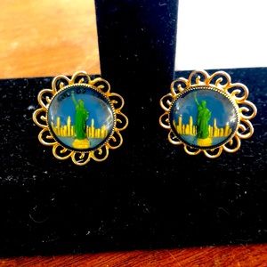 Vintage Statue of Liberty Cuff Links